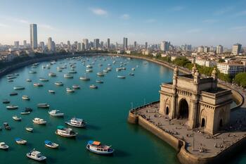 Harbor loop by the Gateway of India with sheltered waters